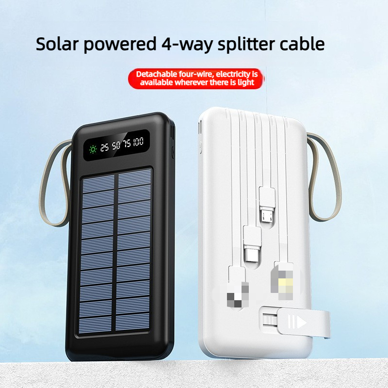 Outdoor Power Lead - 10000/20000mAh Outdoor Solar Large-capacity Mobile Power