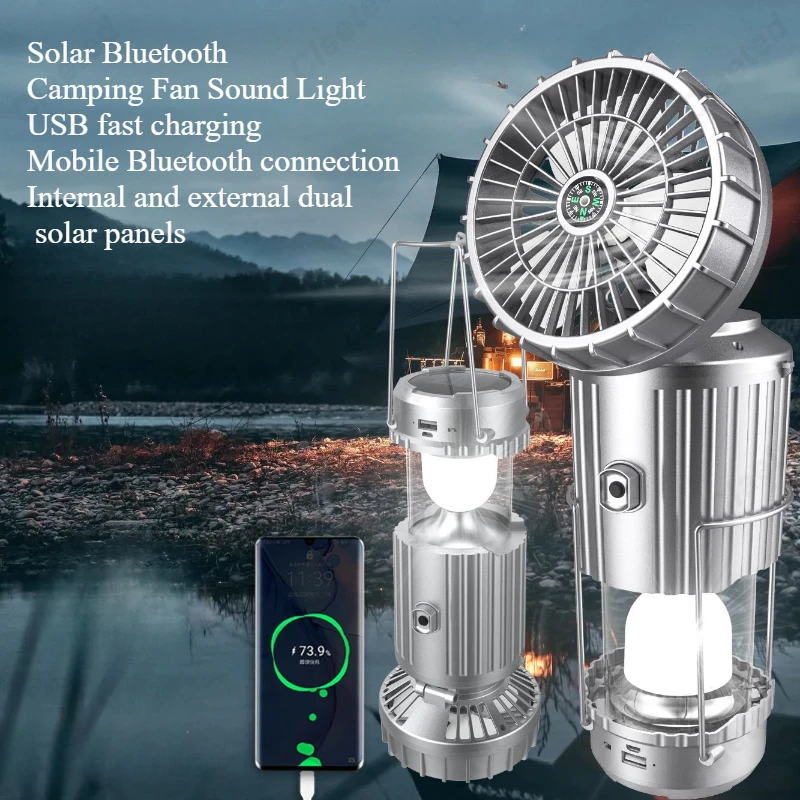 Power Switch Outdoor - Creative LED Solar Powered Electric Fan