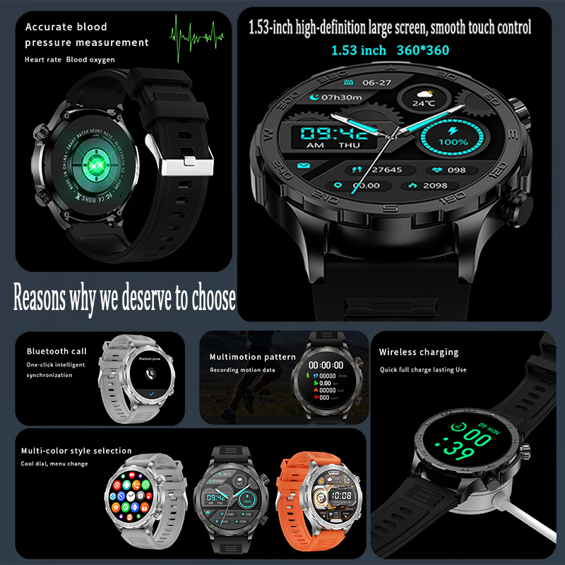 New GPS Track Smart Watch Men  - Outdoor Power Lead recension och pris