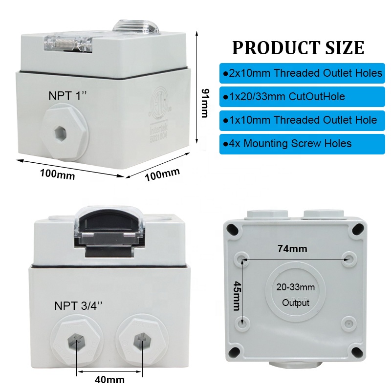 50 Amp Generator RV Power Inle - Power Switch Outdoor recension och pris