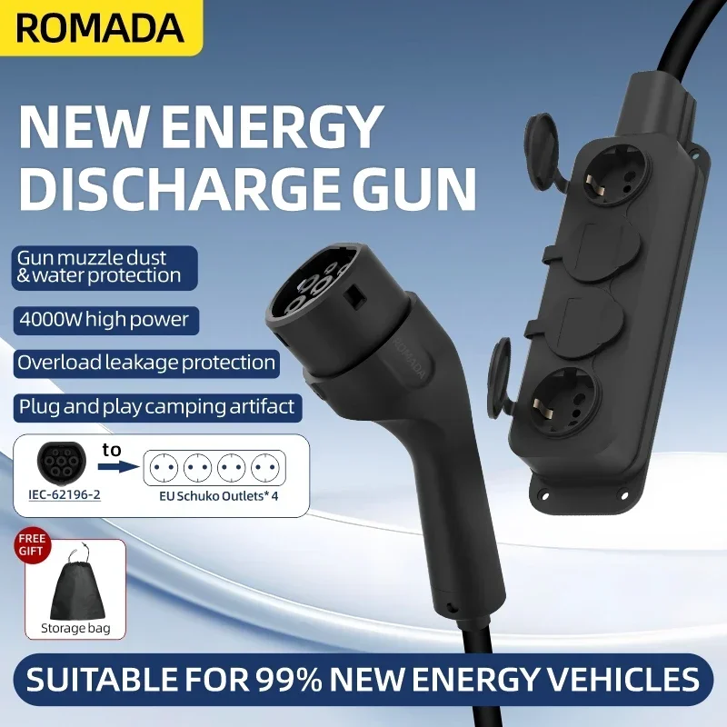 Portable 16A 4KW Electric Car  - Outdoor Power Socket recension och pris