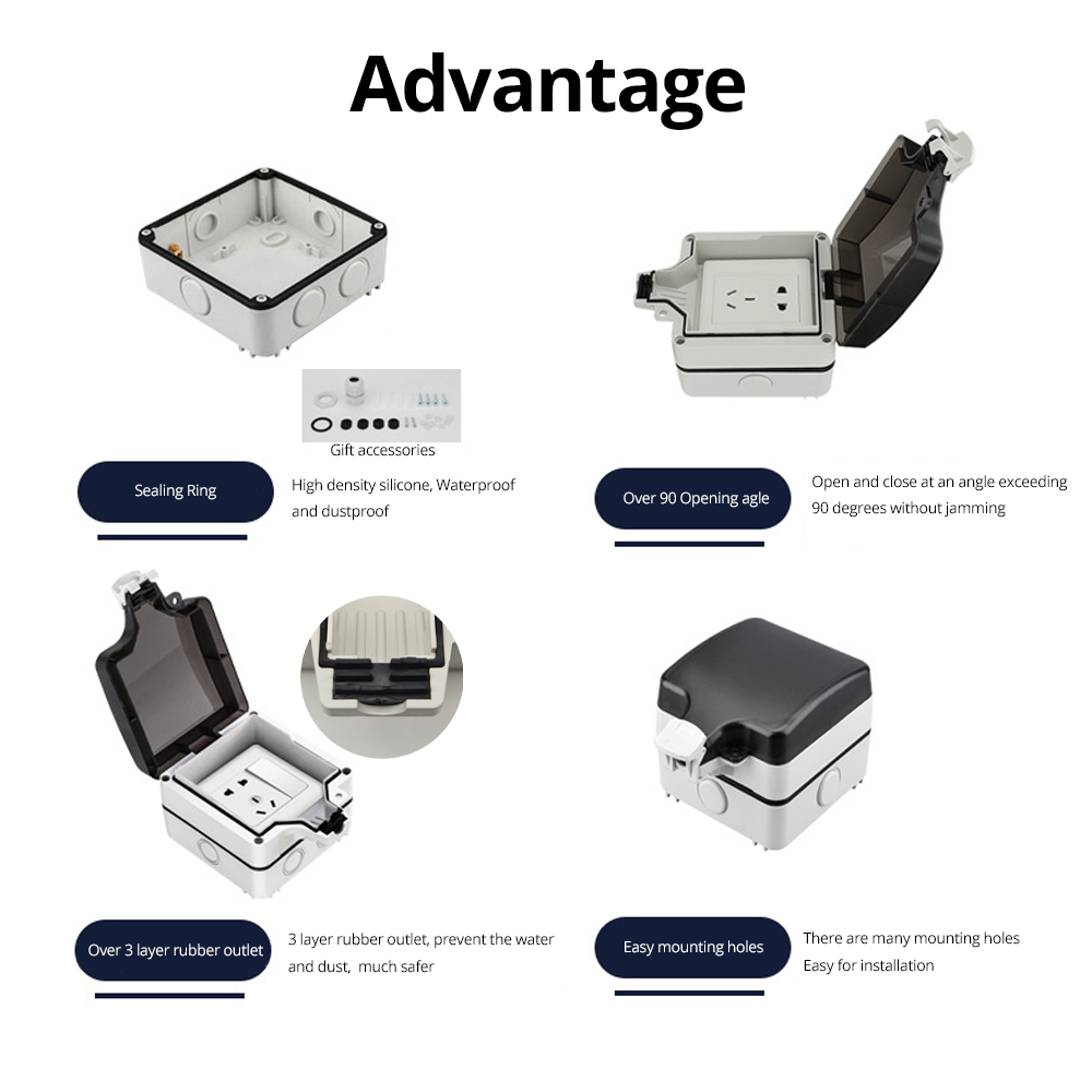 Wallpad IP66 Dustproof Waterpr - Power Switch Outdoor recension och pris