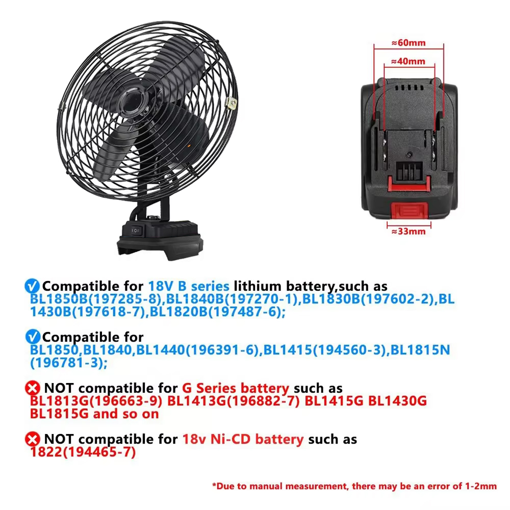 6/8In Camping Fan Outdoor Fish - Outdoor Power Fan recension och pris