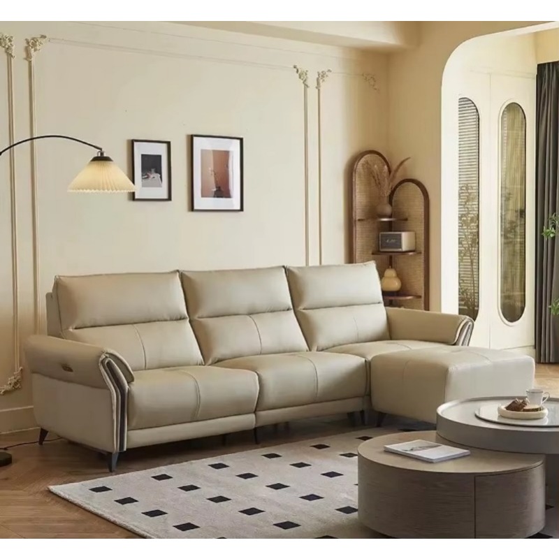 Italian Minimalist Cream Strai - Outdoor Power Recliner recension och pris