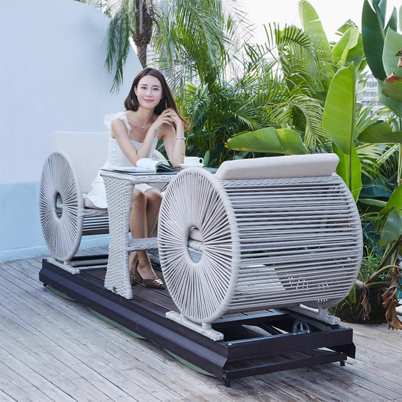 Modern Waterproof Double Wheel - Outdoor Power Recliner recension och pris