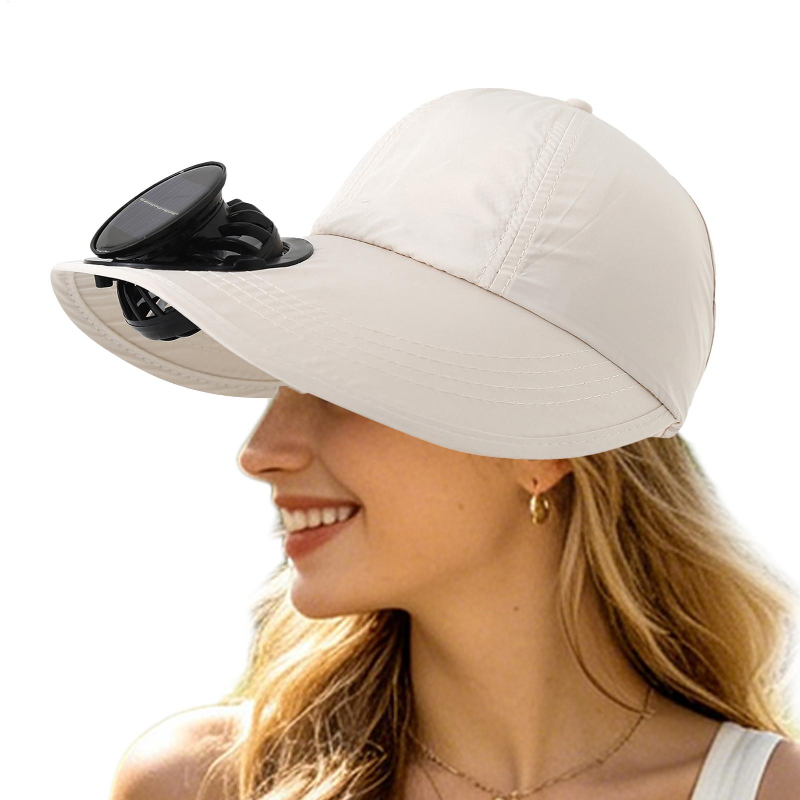 Solar-Powered Charging Fan Cap - Outdoor Power Block recension och pris