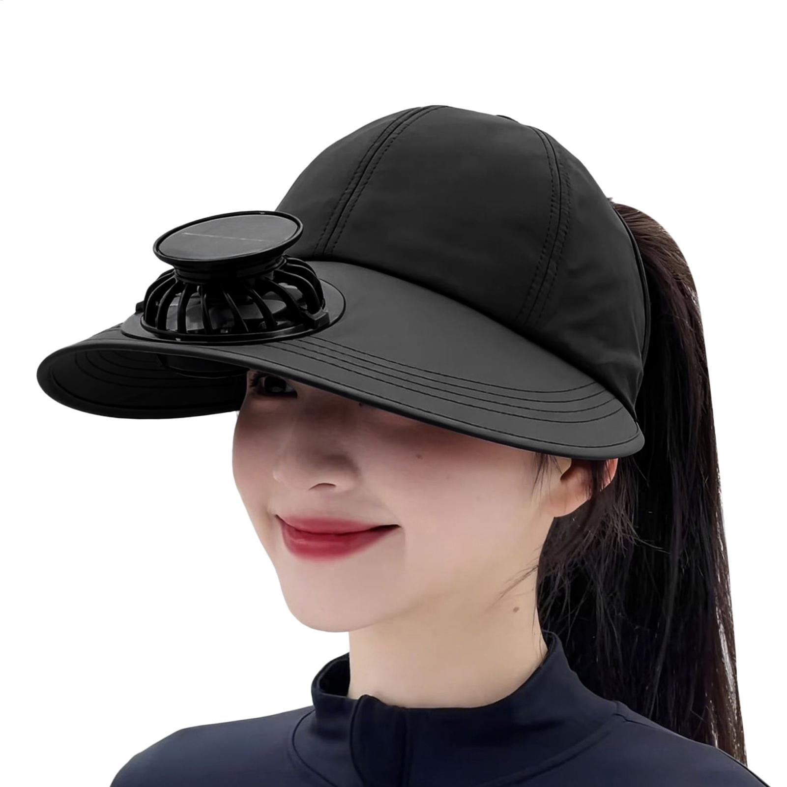 Solar-Powered Charging Fan Cap - Outdoor Power Block recension och pris