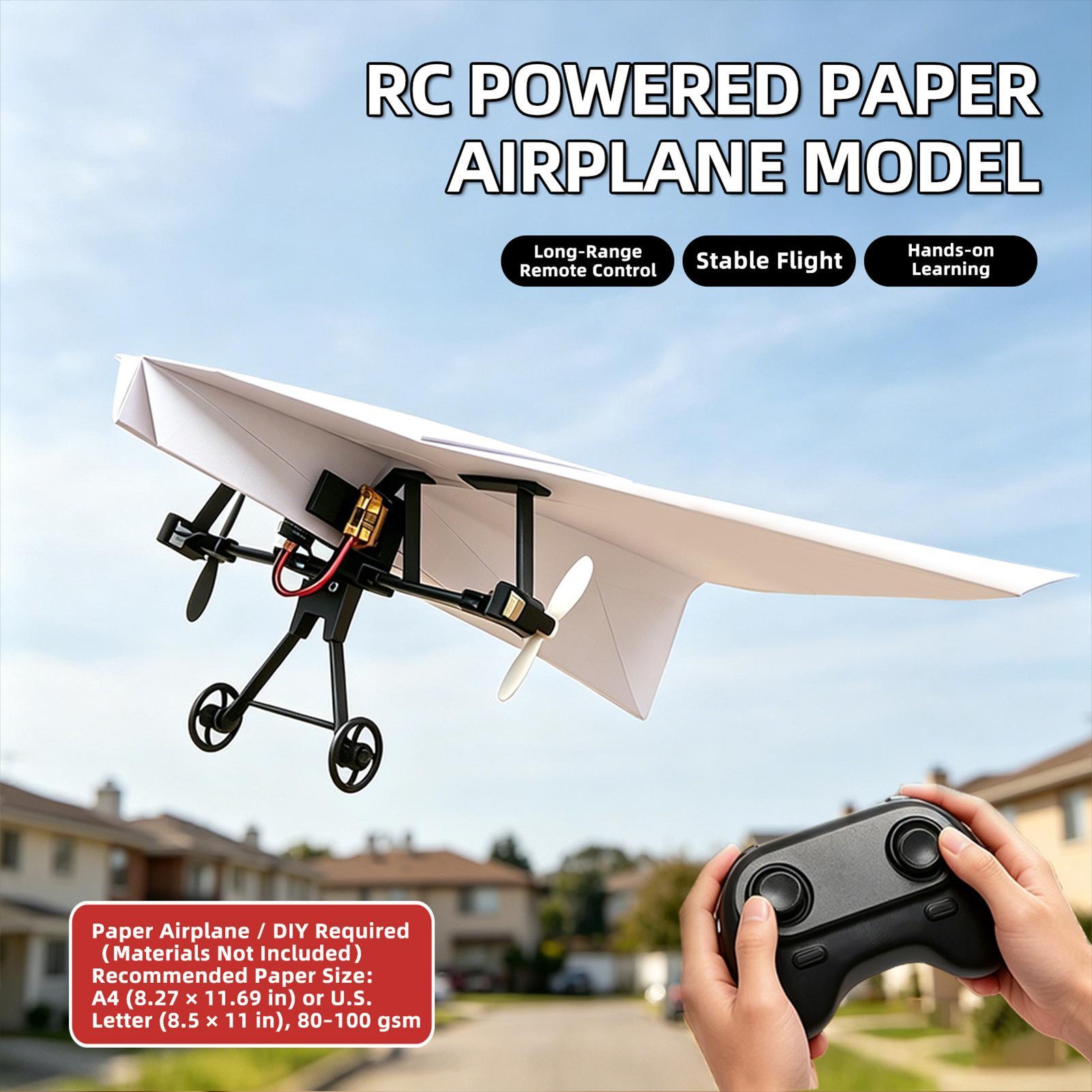 Remote Control Paper Airplane  - Outdoor Power Lead recension och pris