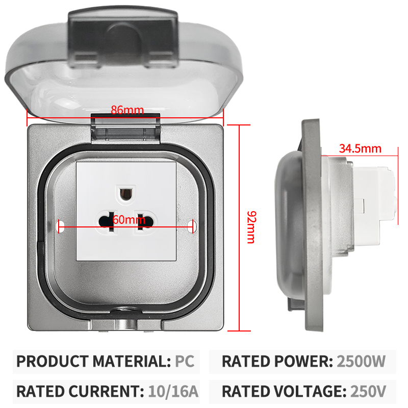 IP65 Waterproof Outdoor Socket - Outdoor Power Socket recension och pris