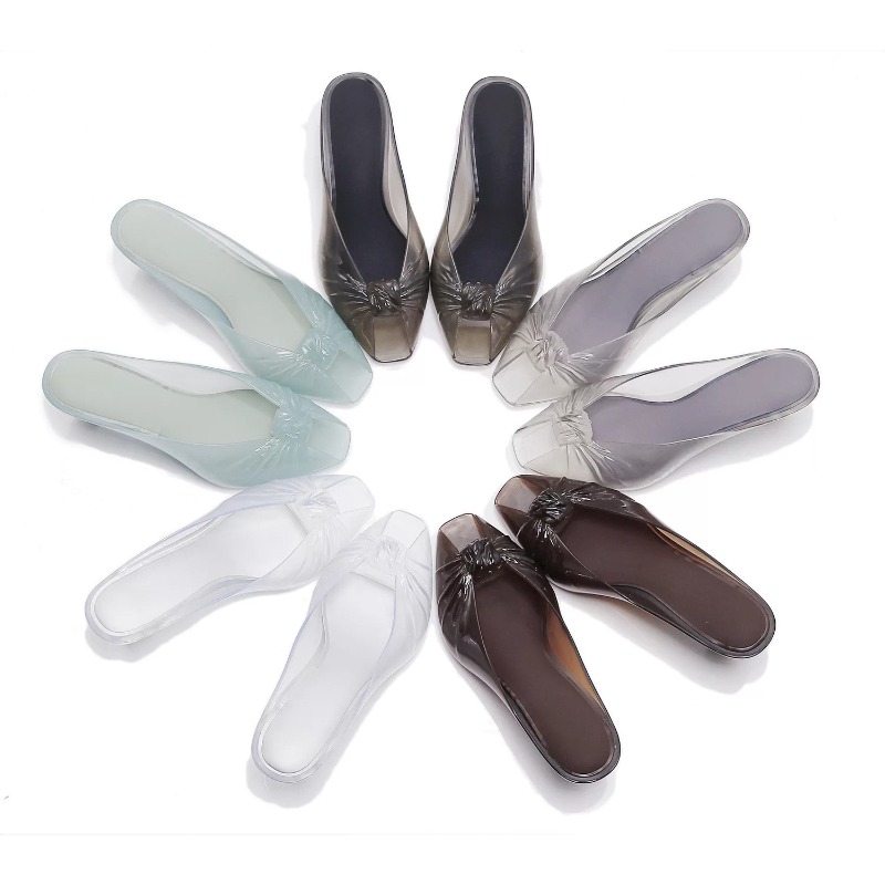 Ladies Clear Jelly Block Heel  - Outdoor Power Block recension och pris