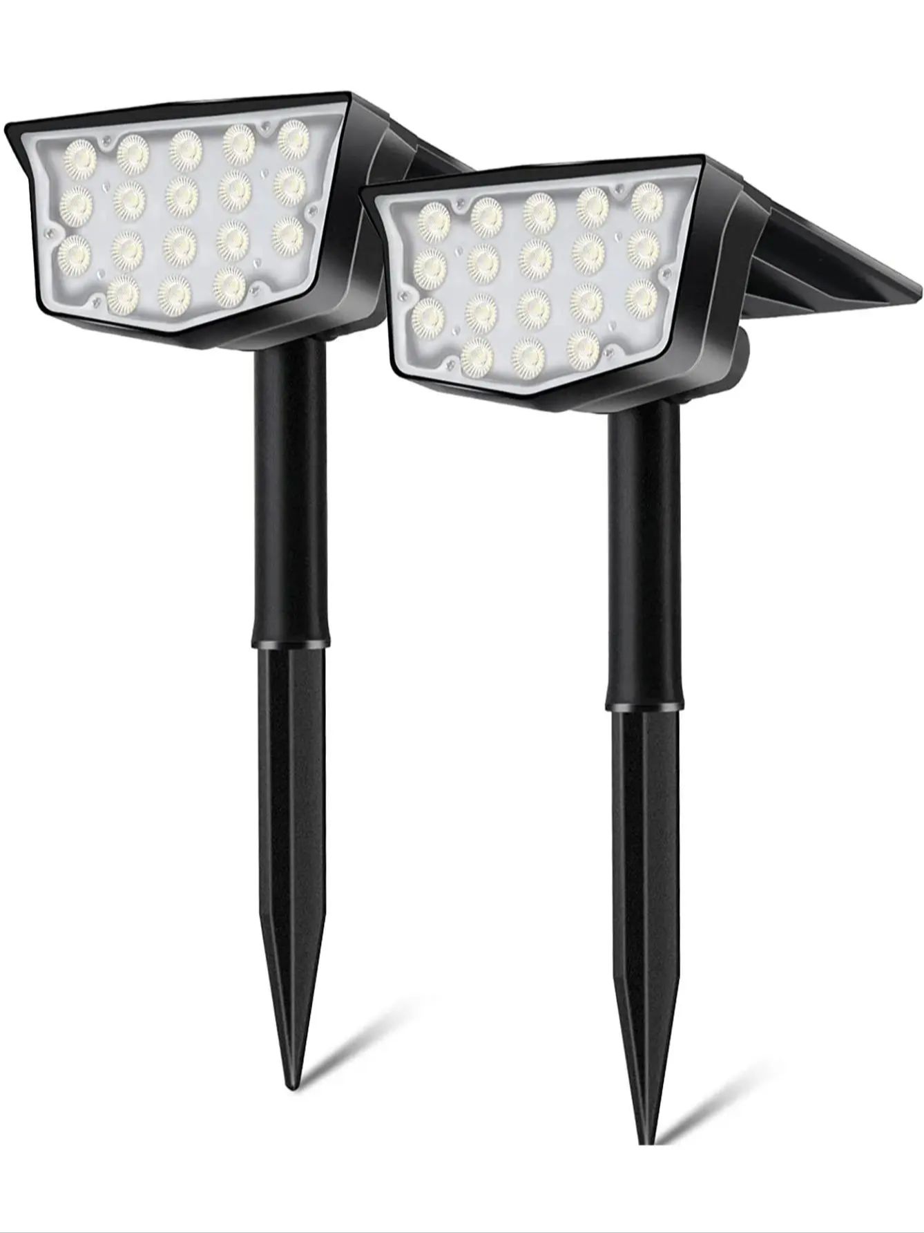 2Pcs Solar Outdoor Spot Lights - Power Switch Outdoor recension och pris