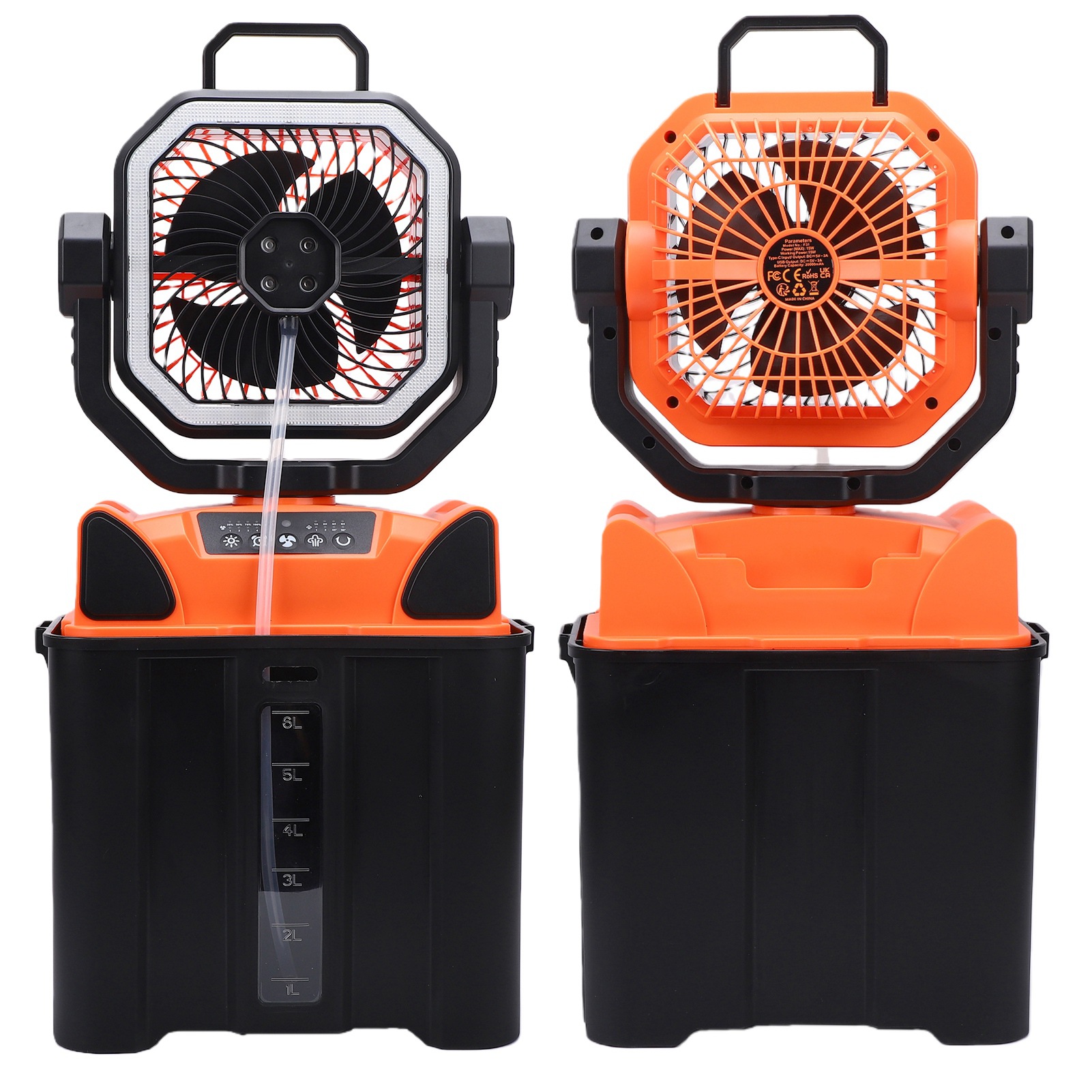 Rechargeable Camping Fan with  - Outdoor Power Fan recension och pris