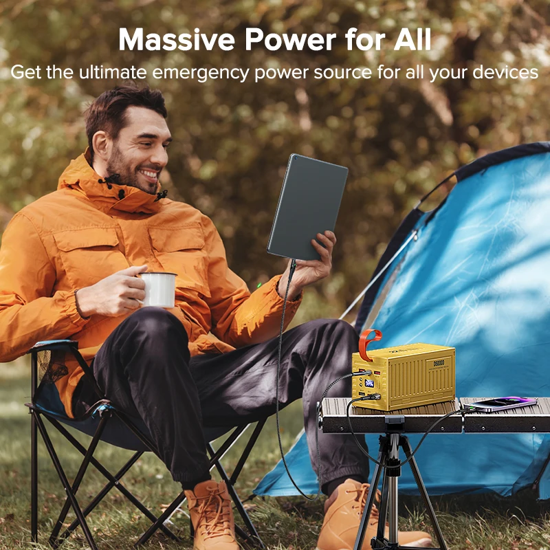 QOOVI 60000mAh Power Bank 22.5 - Outdoor Power Lead recension och pris