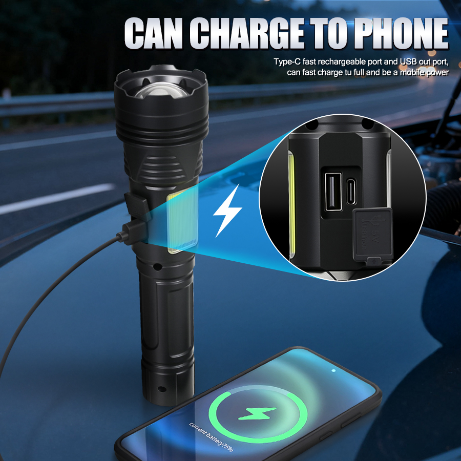 Powerful LED Handheld Flashlig - Outdoor Power Works recension och pris